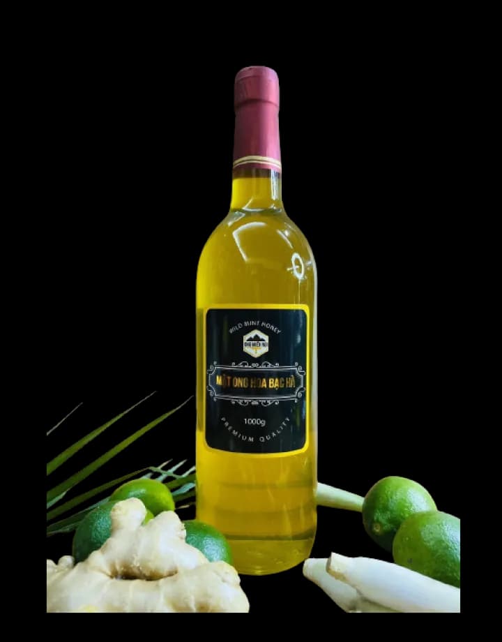Mật Ong Hoa Bạc Hà chai 1000g